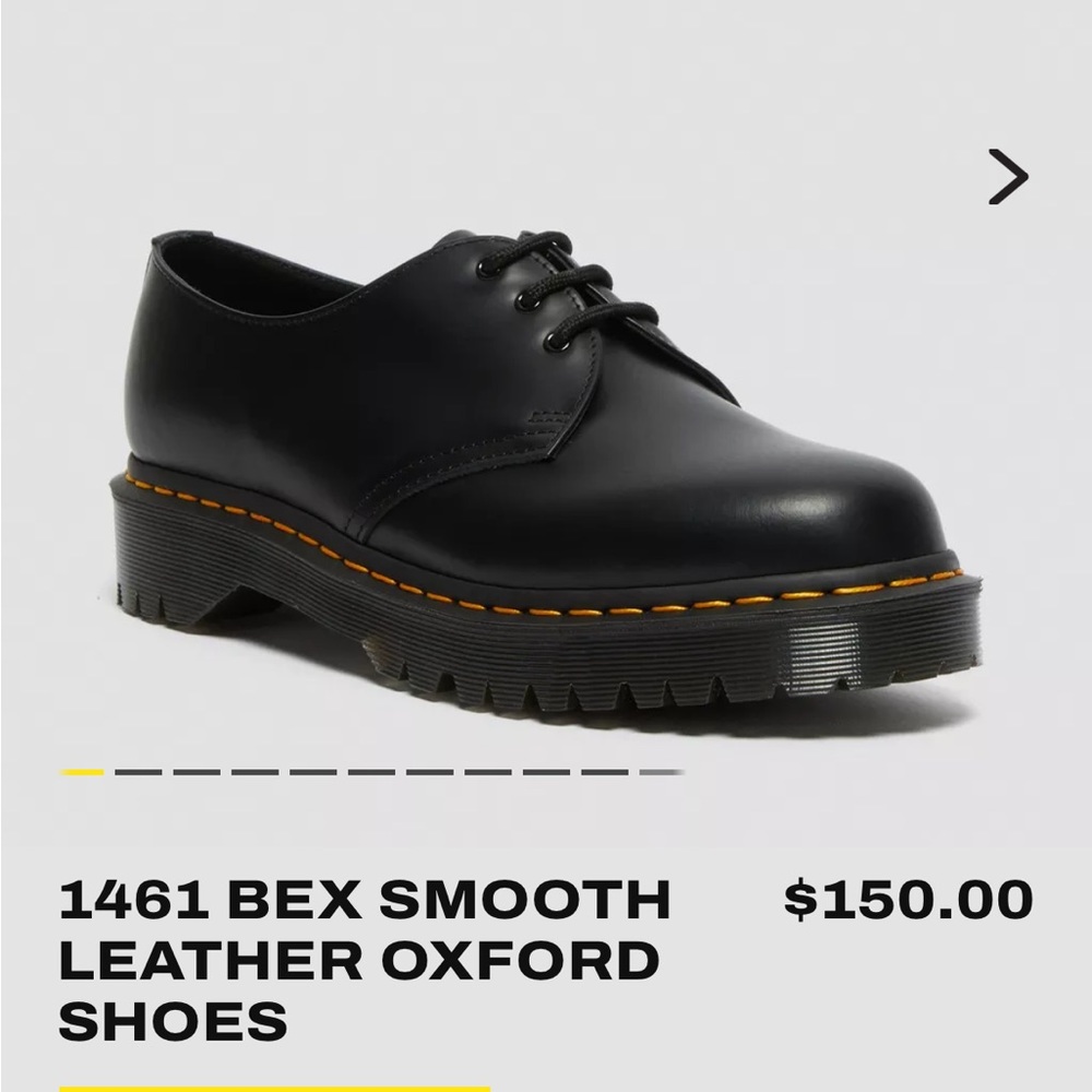 Dr. Martens 1461 BEX SMOOTH LEATHER OXFORD SHOES